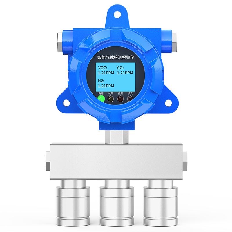 「固定式」三合一氣體檢測儀-三合一氣體濃度報警器